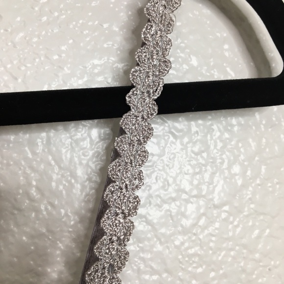 Sue Wong Y2K Beaded Silver Crocket Embellished  Ruffle Dress M - Picture 7 of 12